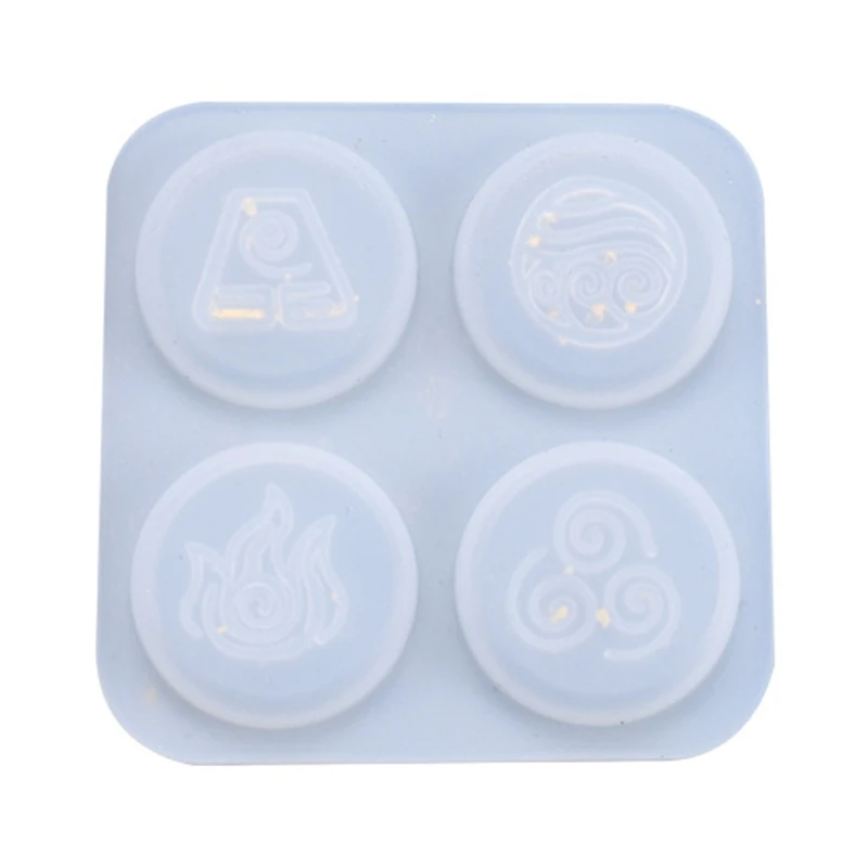 

N58F Crystal Epoxy Resin Mold Religion Symbols Hanging Pendant Casting Silicone Mould DIY Crafts Making Tool