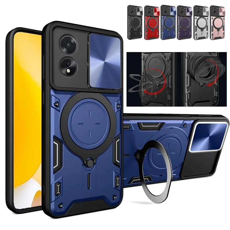 Kickstand Armor Shield Case with Lens Protection – Shockproof and Durable