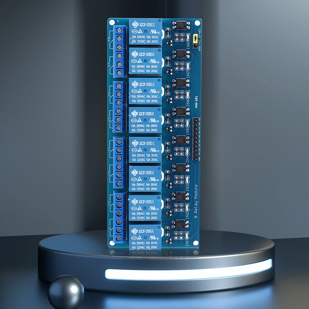 5V 12V 24V Relay Board Support High Or Low Level Trigger Relay Switch Module with Optocoupler Isolation Electronic Components