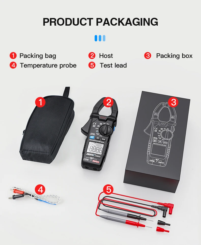 height measurement device MESTEK Digital Clamp Meter AC DC Current Voltage Auto Range Current Meter Tester Ammeter Multimeter Ture RMS Digit Meter Clamp inside caliper