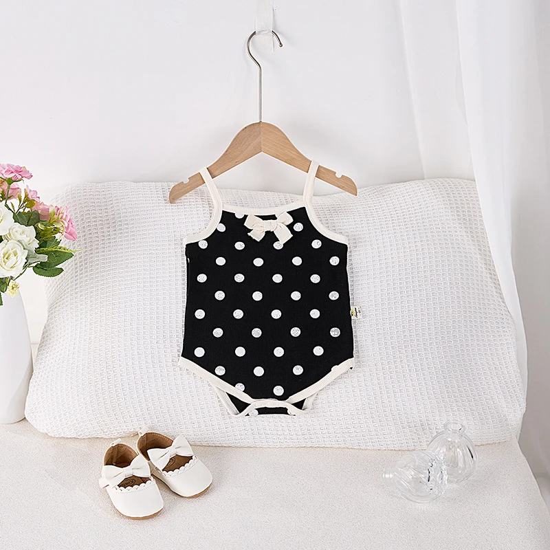 Girls Summer Polka Dot Camisole Bodysuit