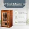 Saunas Home Sauna with Infrared & Chromotherapy for Up To 2 People, Relieve Your Jpoint and Muscle Pain Improving Sleep, Sauna 2
