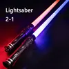 Laser Sword Lightsaber Red and Blue Double Saber Rave Transformation Children's Gift Cosplay Weapon Boy Cool Flashing Toy 1