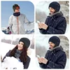 Camo Polar Fleece Caps Men Winter Warm Outdoor Sports Skiing Cycling Cap Unisex Beanie Cap Windproof Motorcycle Bike Hat Caps 5
