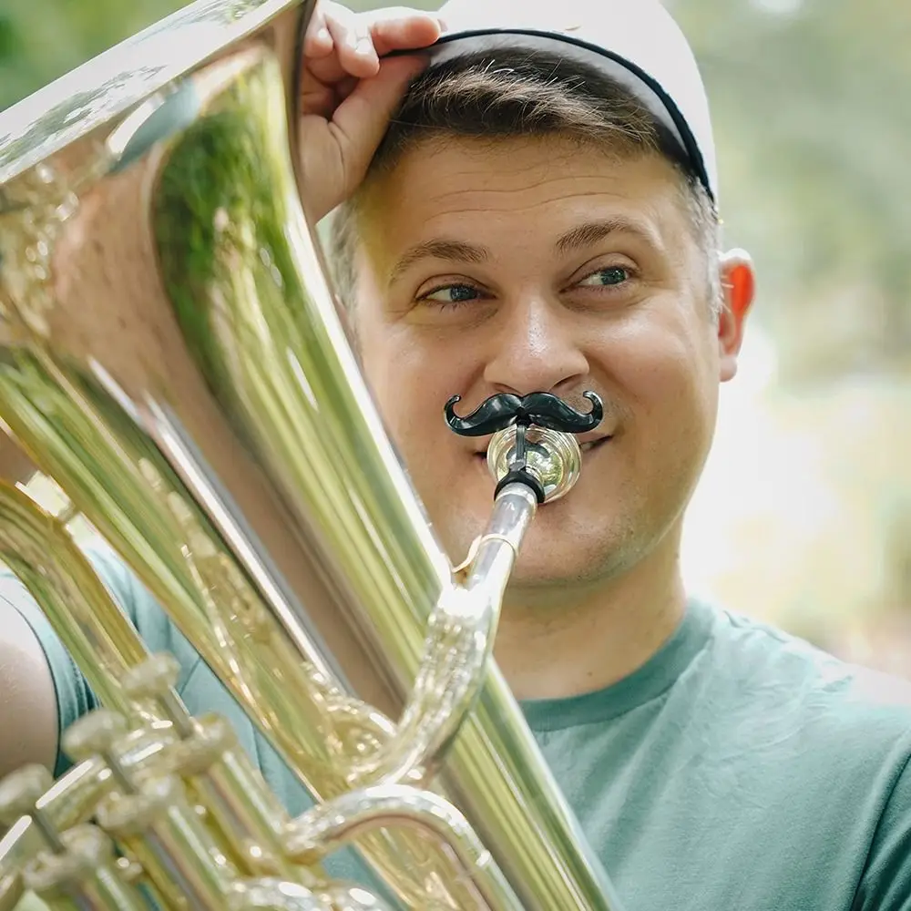 Description Picture 5 of item2PCS Trombone Clip On Mustache Humorous Trombone Accessory Multipurpose Trombone Gear for Large Shank Mouthpieces Trombone Gear