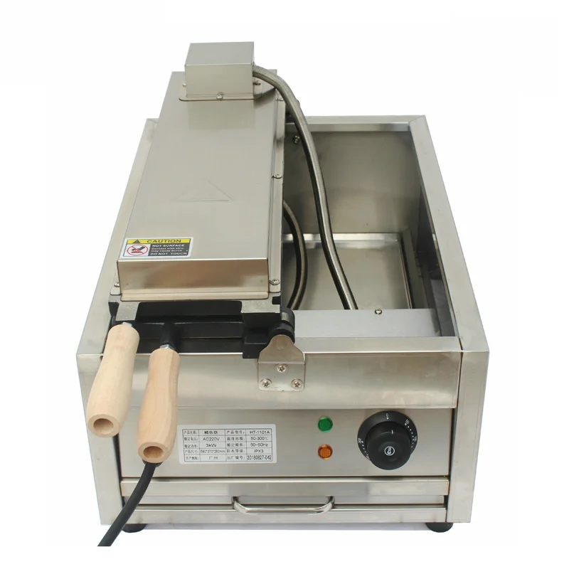Commercial 6pcs Fish Shape Waffle Maker Taiyaki Machine Waffle Cone Maker fish Model Non Stick Dessert machine bread waffle