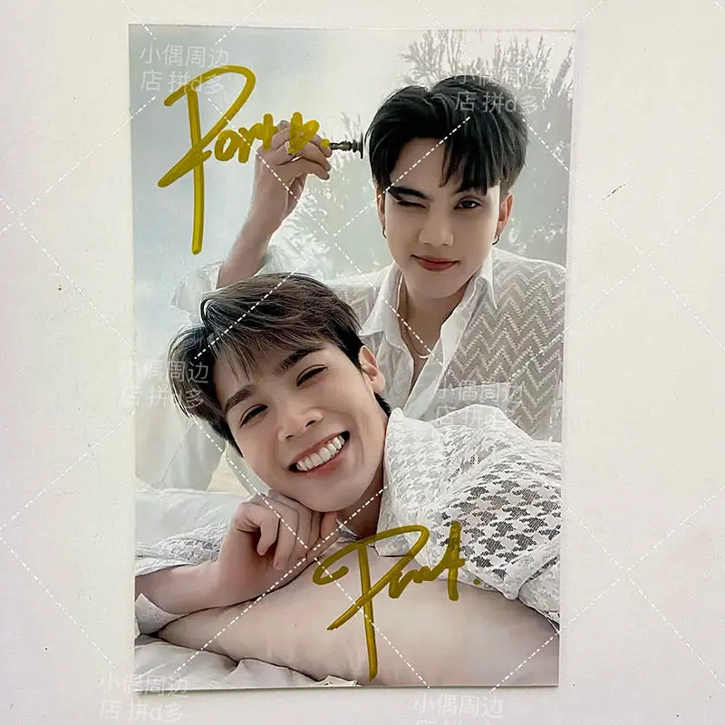 태국 bl 스타 Fortpeat 사인 사진, 비 인쇄, 친구를 위한 생일 선물, 6 인치