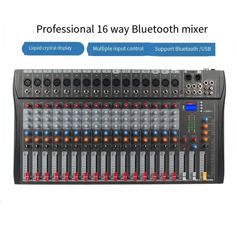 Dj Controller Mixer Audio mixing meter Card Professional Pc Digital Console Interface Console Professional Equipment 16 channels
