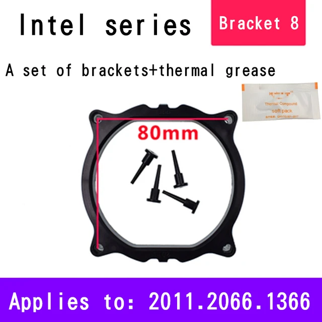 CPU Cooler Fan Bracket Holder for Computer Motherboard LGA 775 1150 1151 1155 1156 1200 1366