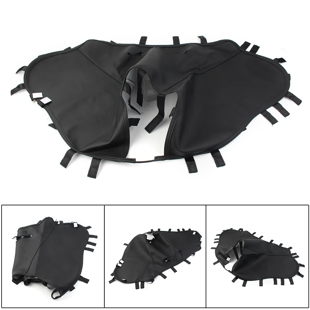 

Motorcycle Leather Fairing Cover Black Vinyl for Harley Davidson 2014 2015 2016 2017 2018 2019 FLHT FLHX Tri Glide Models