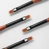 2Pcs Round Wood Handle Nail Ombre Brush Nail Art Painting Pen Brush UV Gel Polish Gradient Color  Acrylic Nail Drawing Pen 3
