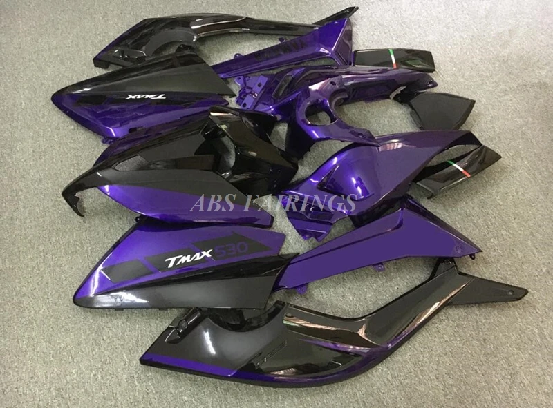 Nuovo Kit Carene Moto Abs Adatto Per Yamaha T-Max 530 2012 2013 2014 12 13 14 Set Carrozzeria Viola