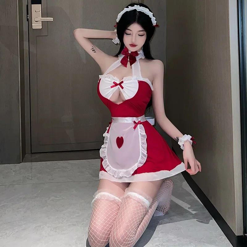 Lolita Maid Uniforn Sexy Lingerie Women Role Play Onlyfans Underwear Cosplay Erotic Maid Dress Halloween Costumes