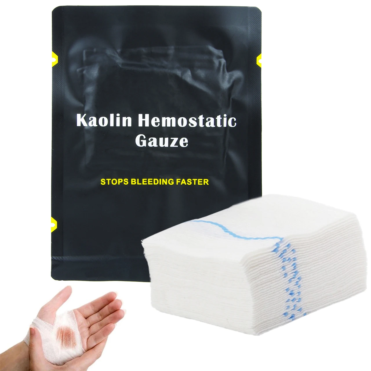 Kaolin Hemostatic Z-Fold Gauze 1