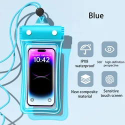 Custodia per telefono impermeabile galleggiante per nuoto e immersioni
