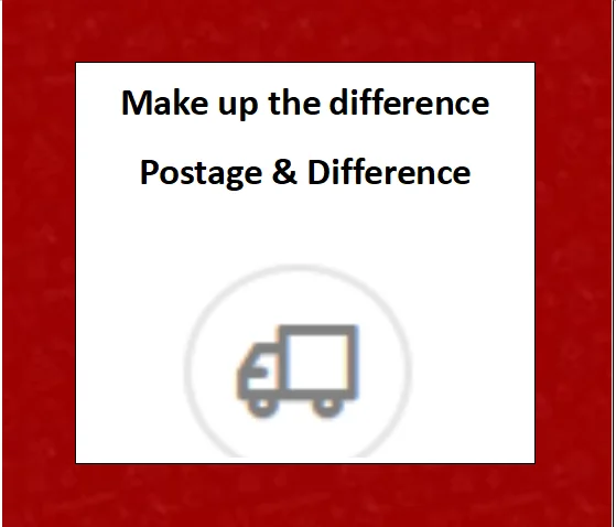 

For Make up the Difference of Shipping Fee