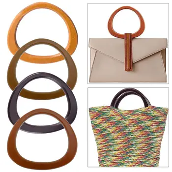 Manici per borse in legno staccabili borsa fai da te confezione regalo manico borsa a tracolla tracolla manici per borse manico per fascia per borsetta bagaglio artigianale