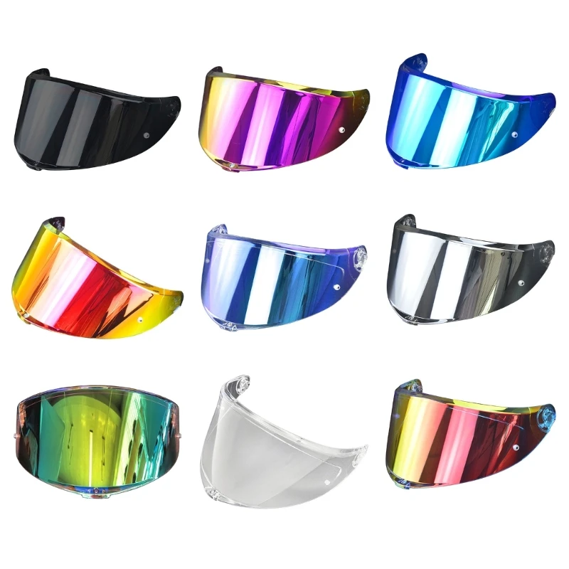 

Q39F Helmet Visor lens Motorcycles Full Face Helmet Visor Lens Replacement Lens For K6 9 Color Optional