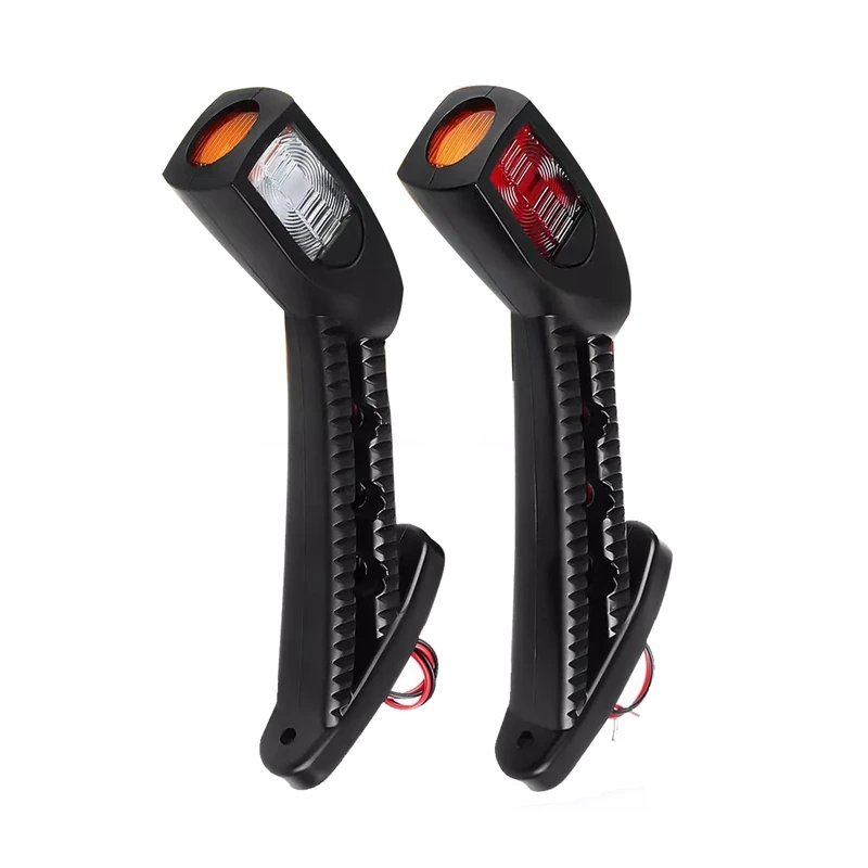 

2X24 в 3 цвета светодиодный автомобильный Грузовик водонепроницаемый прочный контур боковой габаритный индикатор поворотный свет аксессуары для грузовиков