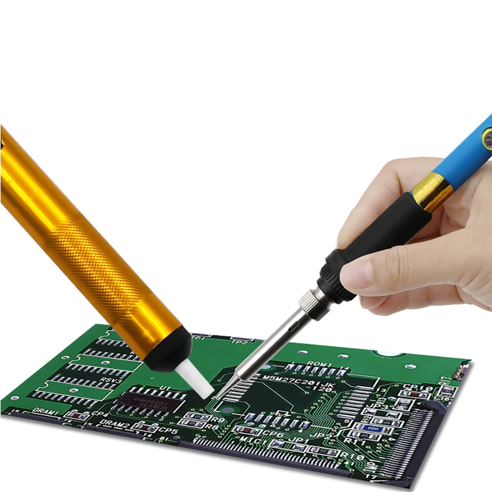 Desoldering Pumps Aluminium Metal Desoldering Suction Pump Soldering Sucker Pen Vacuum Removal Tool Iron Desolder