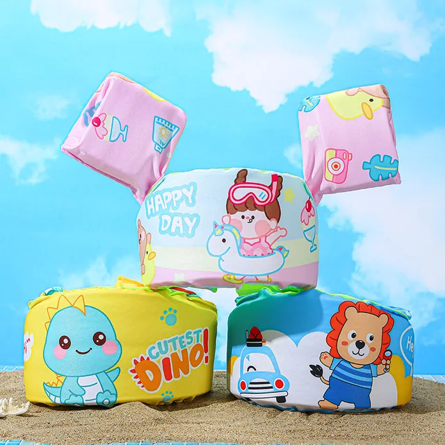 Summer Children's Cartoon Swimming Arm Float Ring Water Sleeve Buoyancy Vest Swimming Practice Safety Equipment Outdoor Toys XPY 2