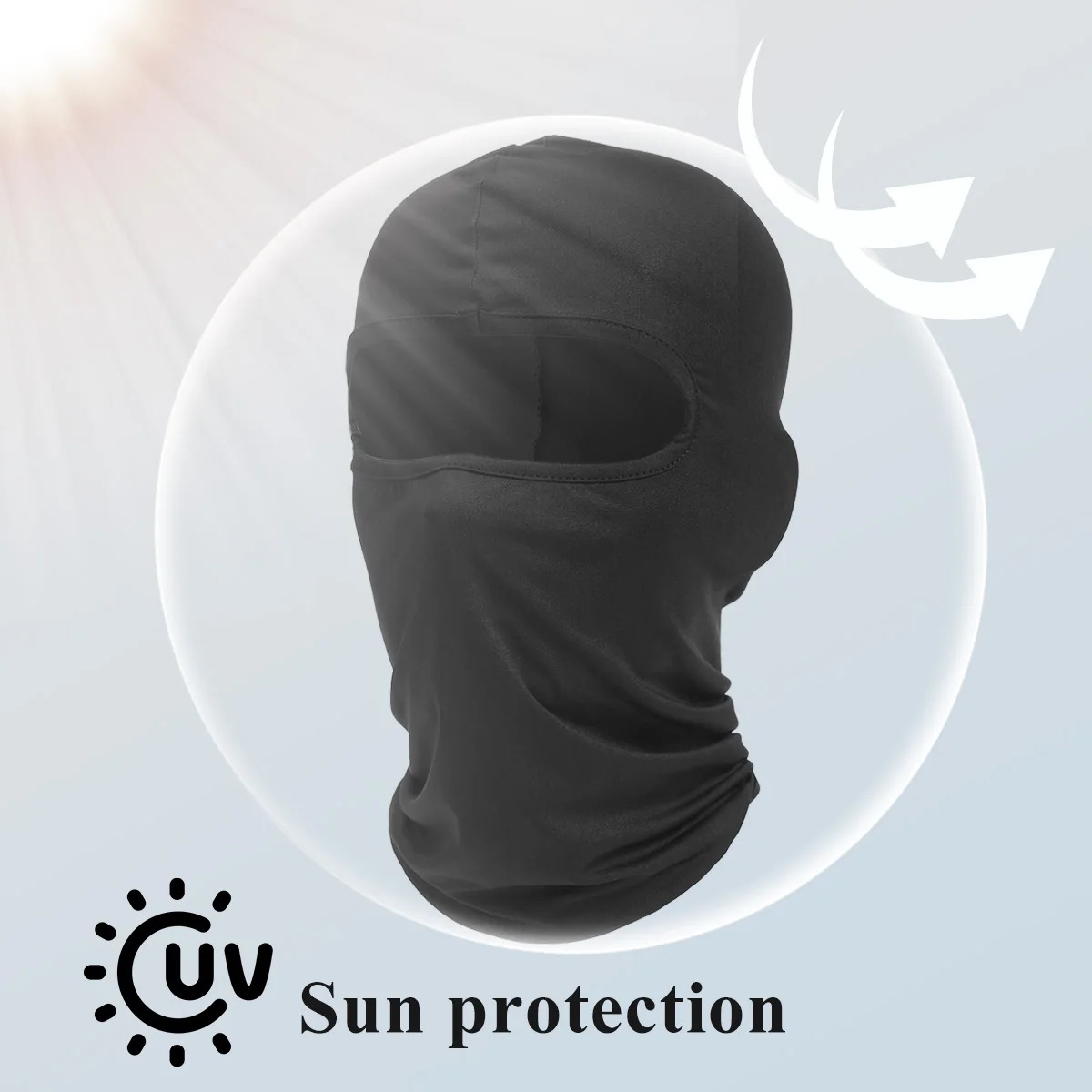 Motorcycle Balaclava Quick-drying Full Face Mask Anti-UV Motocross Motobike Racing Helmet Liner Windproof Scarf MTB Headgear Men balaclava mask