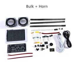 DIY LED Bluetooth Speaker Kit with Music Spectrum Rhythm Light (Without Shell)