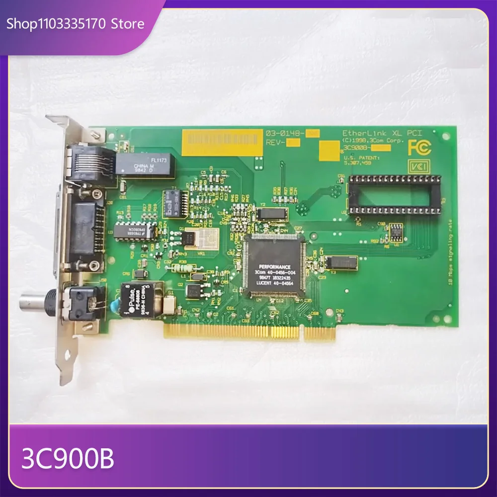 For 3com 3C900B EtherLink XL PCI Network Card 03-0148-000 2 For 3com 3C900B EtherLink XL PCI Network Card 03 0148 000