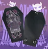 New Ita Lolita Bag Mochila Personality Coffin Mochilas Mujer Halloween Dark Print Backpack 3 Usage Ways Zipper Women Bags 1