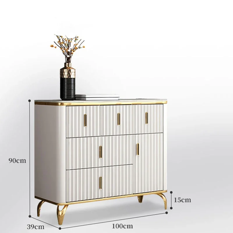 Dish Modern Wood Sideboards Kitchen Nordic Shelves Modular Luxury Sideboards Storage Table De Chevet Small Room Furnitures HDH