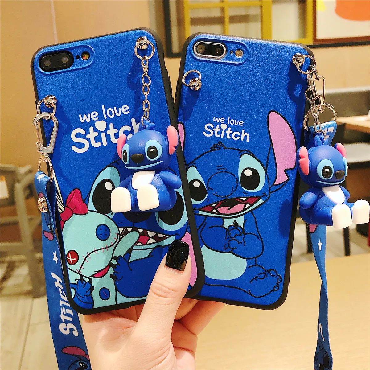 Phone case For iPhone 6 6s 7 8 X Xs Max XR 11 12 13 14 15 16 Pro Max SE Stitch Phone Case With Holder Rope