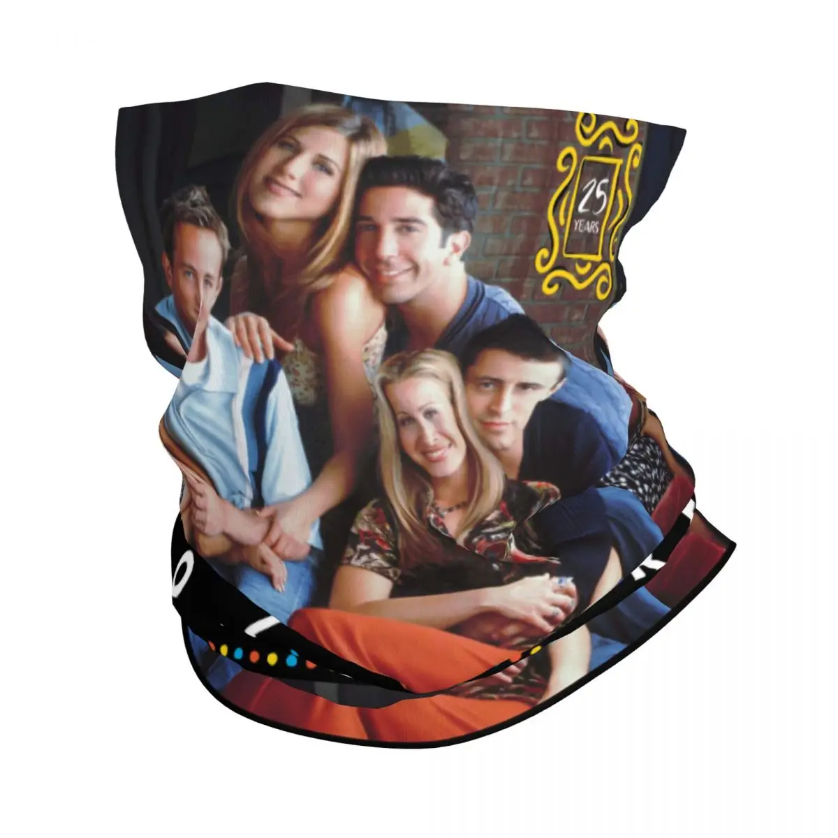 

Friends Funny Poster Bandana Winter Neck Warmer Women Windproof Wrap Face Scarf for Hiking TV Show Gaiter Headband