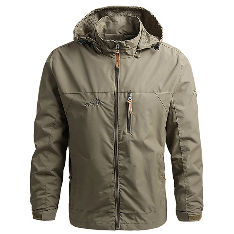 

Autumn Winter Solid Loose Men's Windbreaker Oversized Coat Y2K Mens Camping Jackets Windshield Tops Men Work Wear Male Clothes