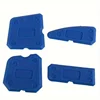 4pcs Silicone Glass Cement Scraper Sealant Grout Remover Tool Home Finishing Caulking Tools Home Cleaning Hand Spatula Tool 2