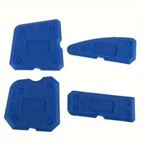4pcs Silicone Glass Cement Scraper Sealant Grout Remover Tool Home Finishing Caulking Tools Home Cleaning Hand Spatula Tool 2