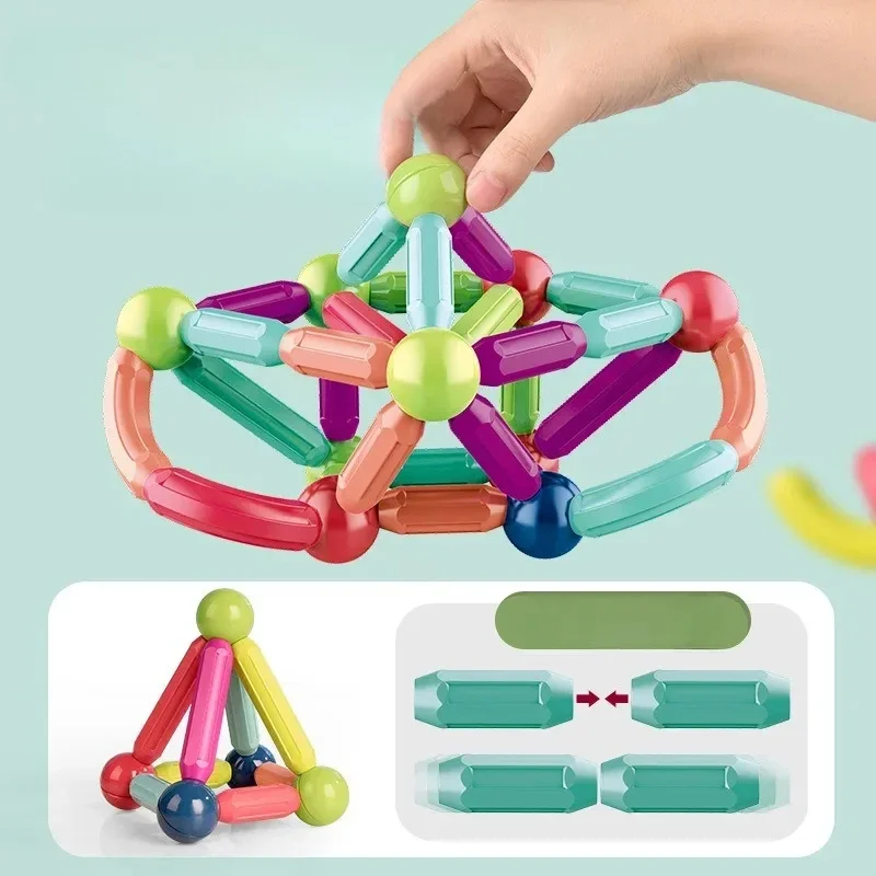Assemble Magnetic Building Blocks 1