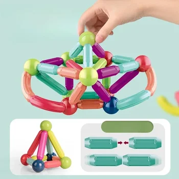 Assemble Magnetic Building Blocks 1