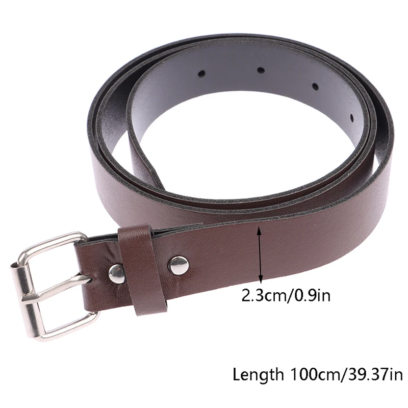 100cm weicher pu Ledergürtel Mode Hüftgurte Metall Nadel schnalle Bund Hose dekorativ für Jeans Kleidung Zubehör – Detail 3