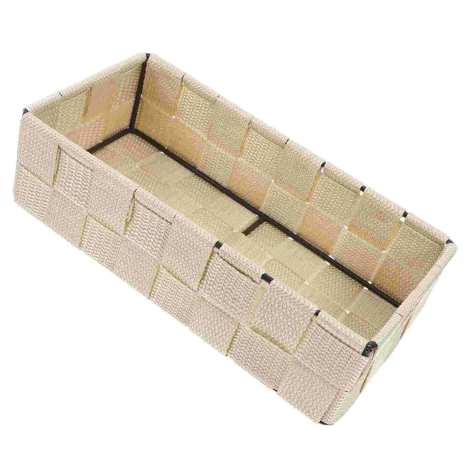 Storage Basket Baskets for Organizing with Lids Bathroom Countertop Closet Organization Accessories Books