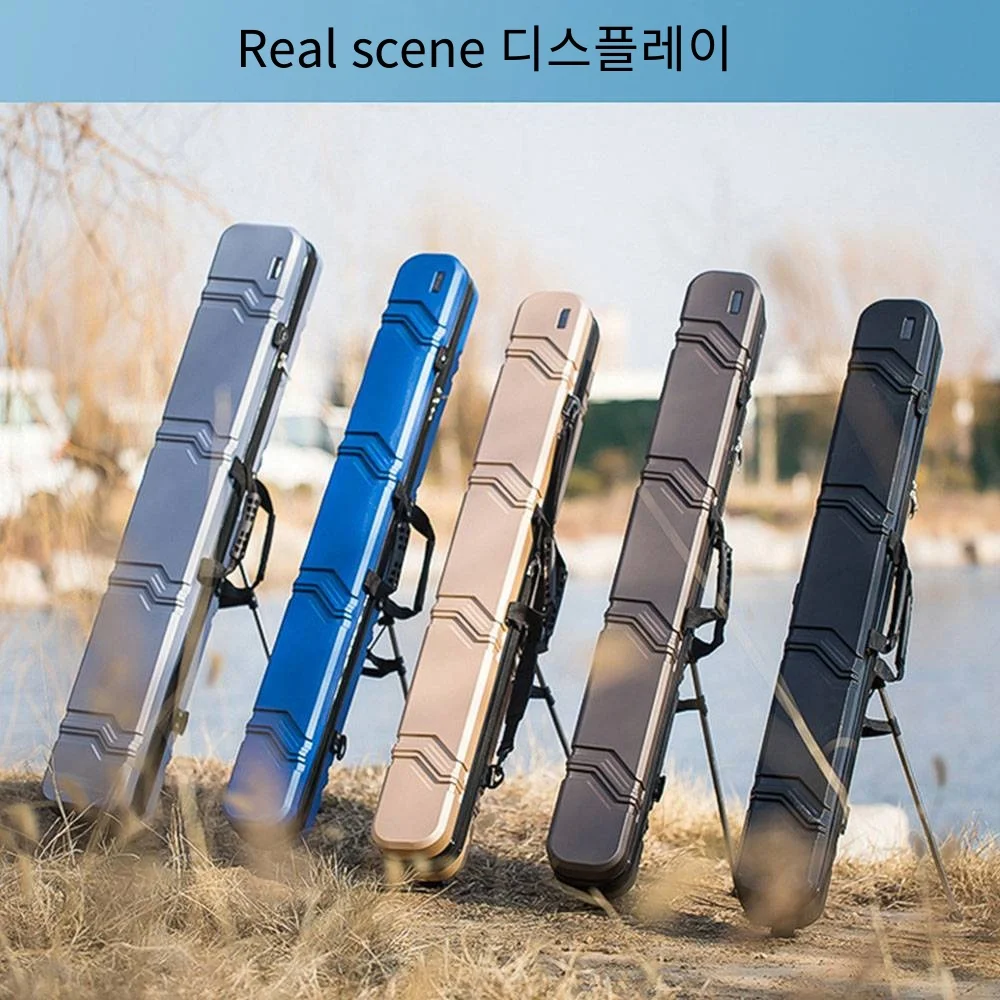 Coffre rigide ABS pêche 130cm étanche - Sac cannes portable résistant - Protection matériel épaissie
