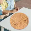Wooden Labyrinth Game Learning Educational Toy Maze Board Game Ball Maze Game 5