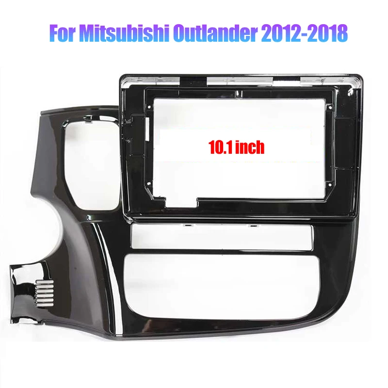 Radio Installation Frame Radio Installation Accessories Radio Frame Radio Panel 9/10.1 inch 2 Din Car Stereo Radio Fascia Panel For Mitsubishi Outlander 2012- Audio Frame Cover Trim Kit Face Bezel