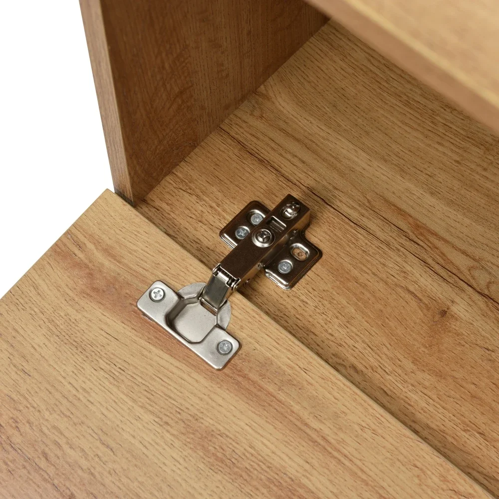 Moderner TV-Ständer aus schwarzem Holz – geräumiger Stauraum und robuste Konstruktion | Ideal für Wohnzimmer, langlebige Wohnmöbel – Detail 15