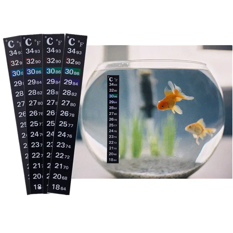 

Stick-on Digital Aquarium Fish Tank Fridge Thermometer Sticker Temperature Temp Measurement Stickers