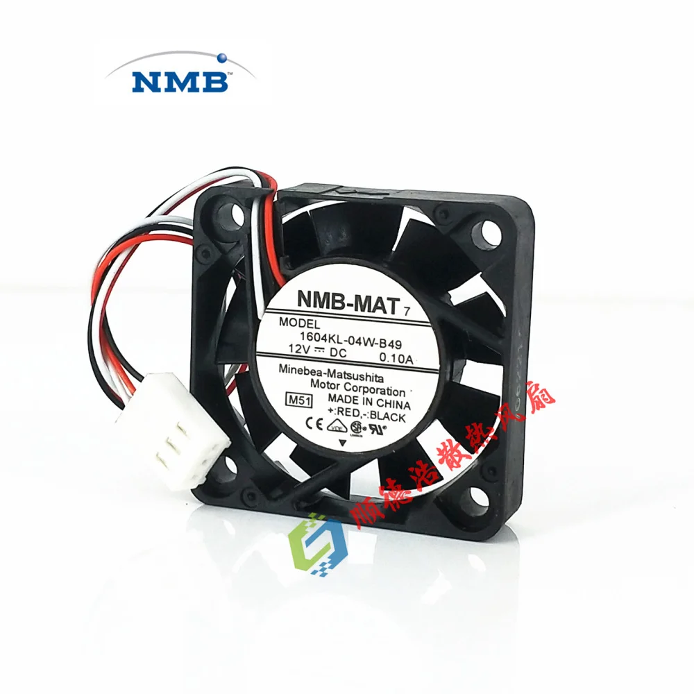 새롭고 독창적 인 NMB 1604KL-04W-B49 B40 4010 12V 0.10A Yaskawa 서보 드라이버 팬, 서보 드라이버 팬