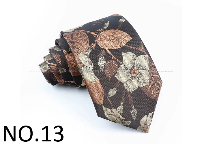Neues Design Hochzeit Männer binden braun rot blau Blume Blatt Krawatten Männer Geschäft Drops hipping Bräutigam Kragen Zubehör Geschenk – Detail 12