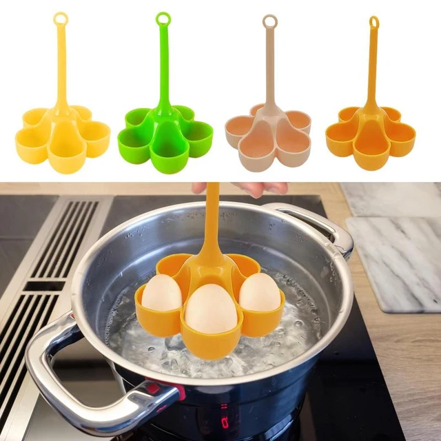 Egg Boiler Holder Heat-resistant Silicone Egg Steamer Tray With 5