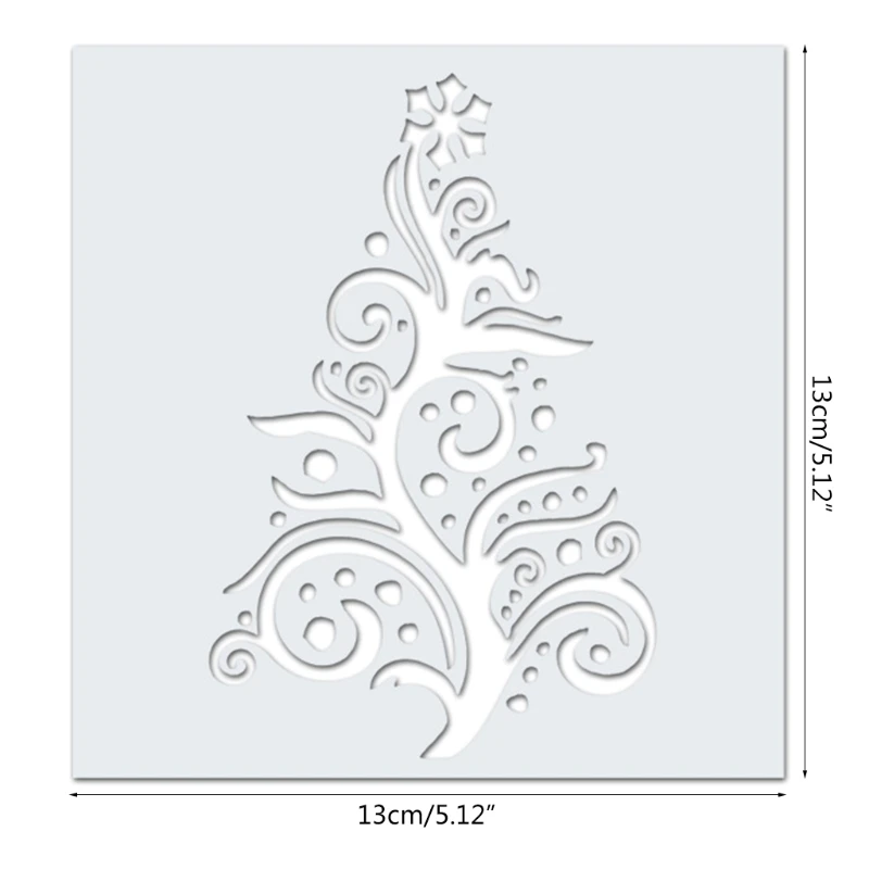 2Pcs Painting Stencils Template Christmas Home Decor Reusable Gift DIY for Kids