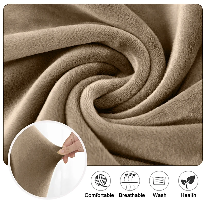 1/2/3/4 Seater Soft Velvet Recliner Sofa Cover Relax Armchair Slipcover Solid Color Sofa Protector for home Living Room 3