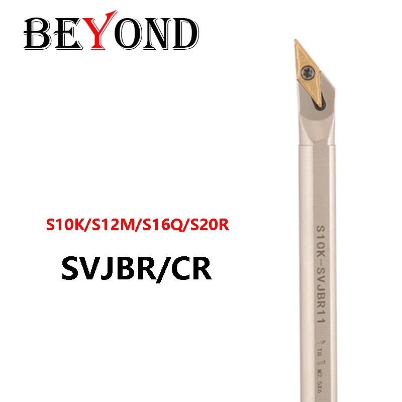 Beyond Svjbr Svjcr Portautensili Per Tornio Interno S16Q-S12M-S10K-Svjcr11 S20R-Svjbr16 Barra Di Alesatura Cnc Placcatura In Nichel Bianco Gambo Vbmt